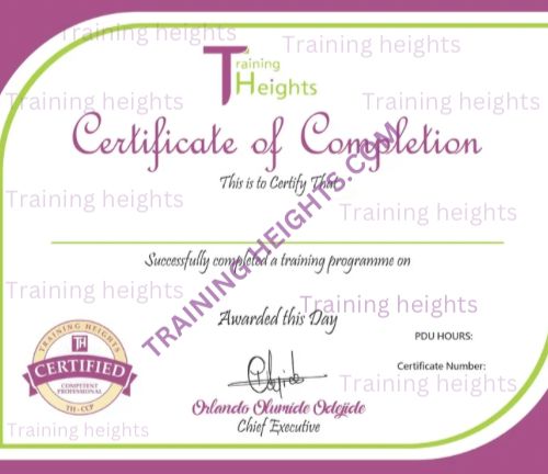 trainingheights sample certificate